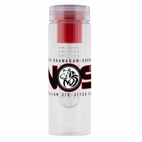 NOS Brazilian Jiu Jitsu & MMA Vernon BC - NOS Logo - Red 25 oz. Infuser Water Bottle